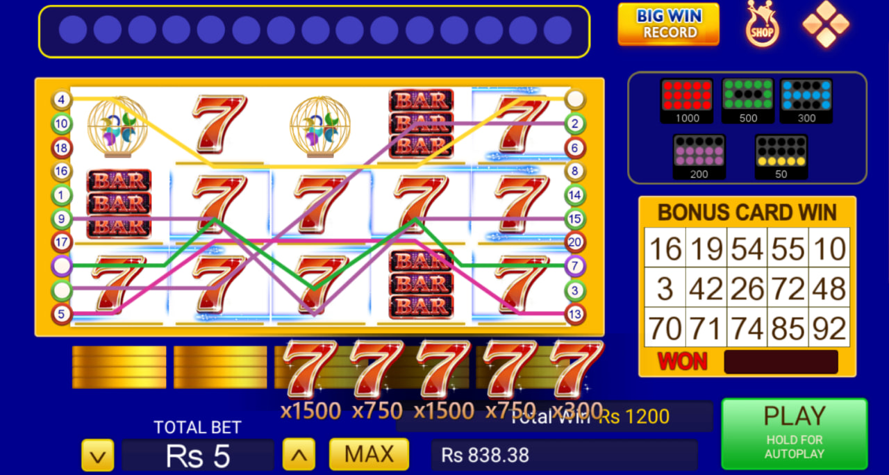 777 Bingo in Slot Gold